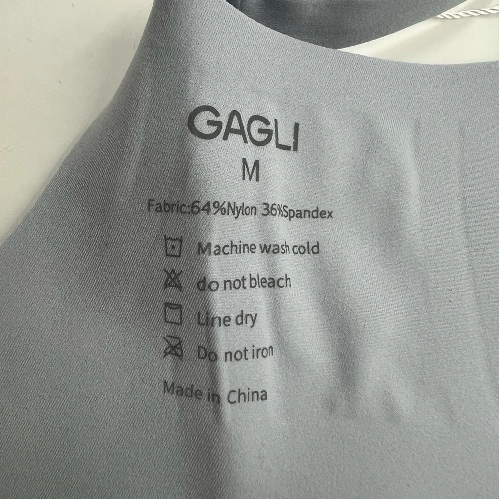 GAGLI Womens Wireless Soft Support Bra Light Blue Seamless Padded Size‎ M NEW